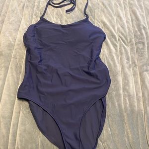 Athleta navy one piece bathing suit- NWOT